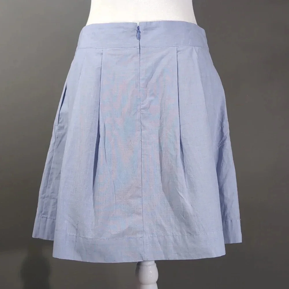 Lands' End Canvas Blue Cotton Mini Skirt - Picture 5 of 9